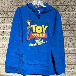 Disney Pixar Toy Story Buzz & Woody Vintage Distressed Hoodie New XL